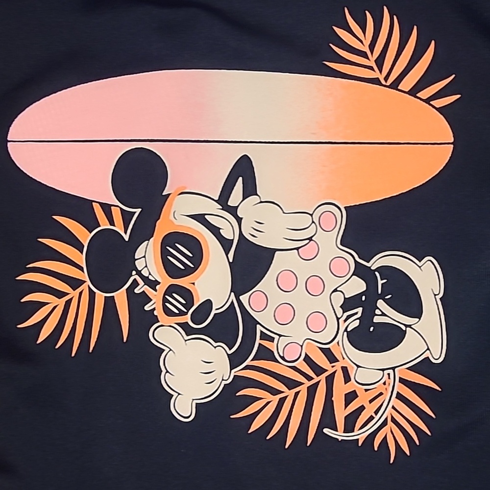 Baby GAP NWT Black and Peach Minnie Mouse Swimsuit 18-24 Months - Picture 3 of 8